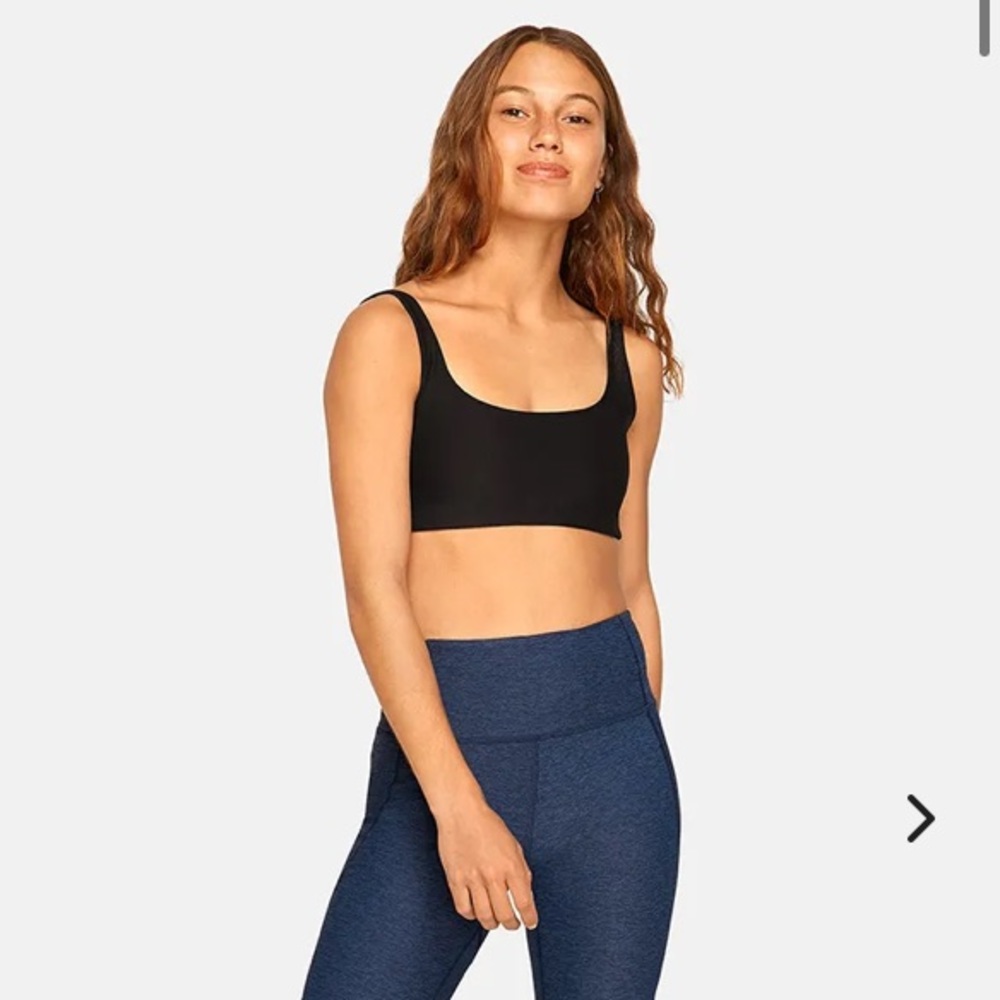 Outdoor voices double time black bra medium